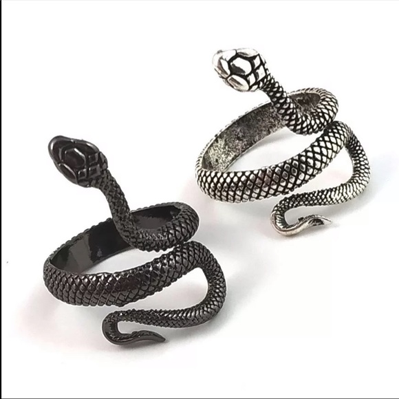 New Unisex Adjustable Black Snake Ring - Picture 4 of 4